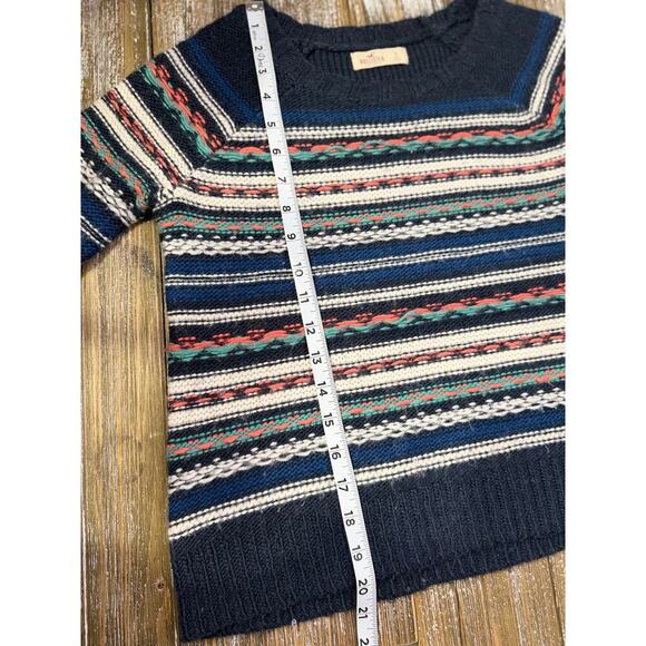 Hollister 2010 Fair Isle Knit Sweater Preppy Multicolor Striped Women’s S - Picture 9 of 9